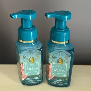 Two Bath & Body Works Disney Princess Mulan Foaming Hand Soaps